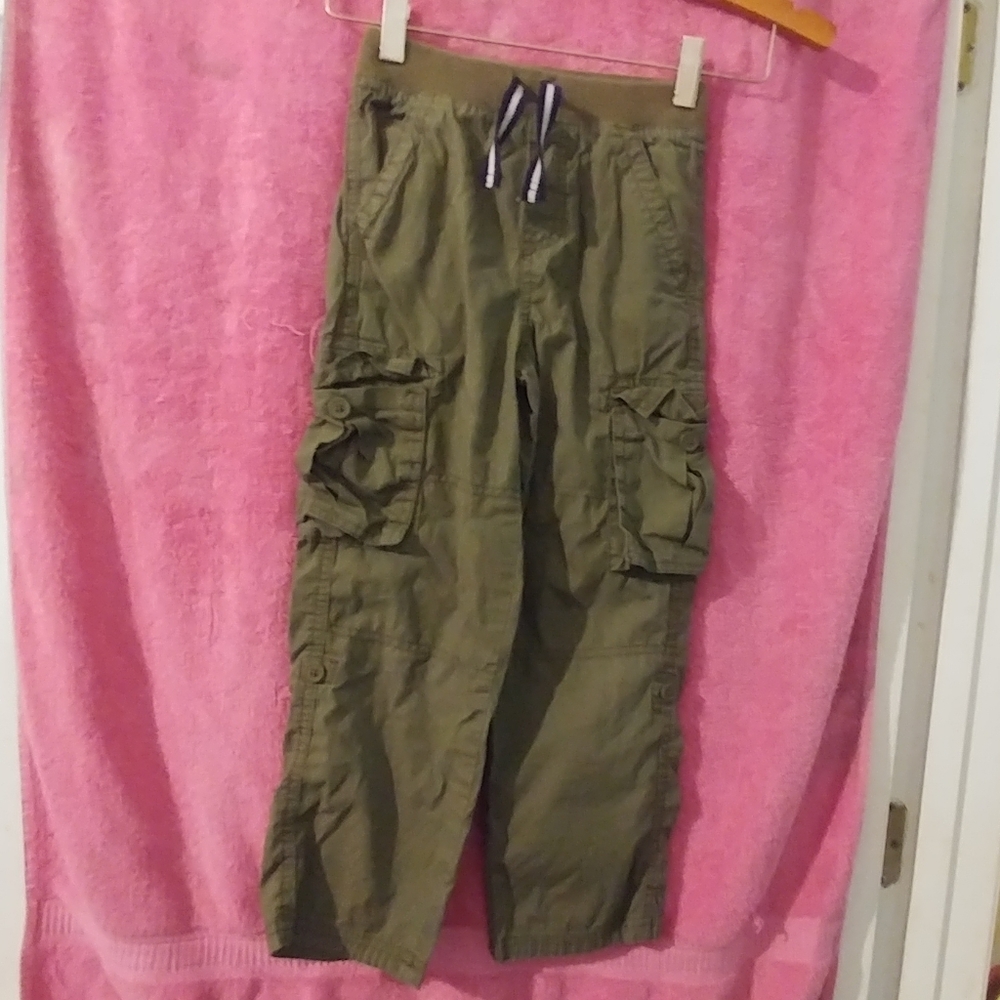 TOUGHSKINS Boys Army Green Pants 5/6